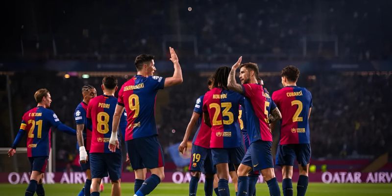 Cao trào khi Barcelona ghi bàn thắng liên tiếp